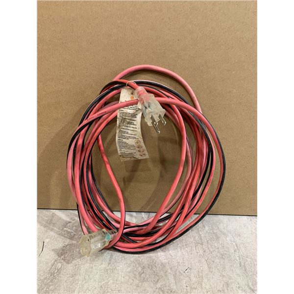 Red & Black 20Ft Extension Cord