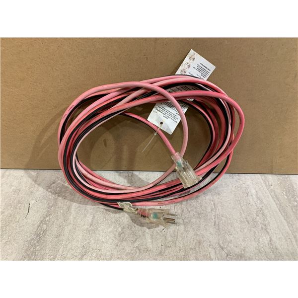Red & Black 20Ft Extension Cord