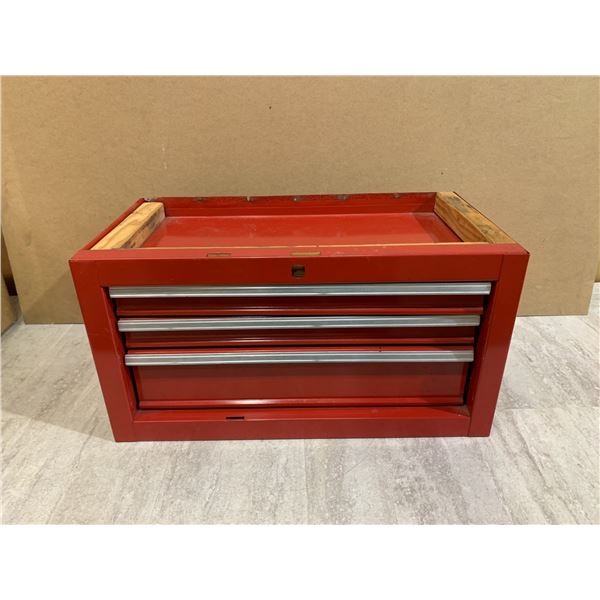 Red Three Drawer Tool Chest (Would be best for on top)