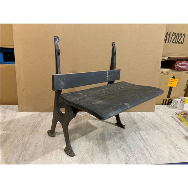 Foldable Cast Iron Garden Bench