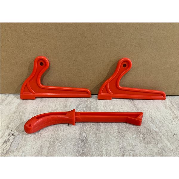 Lot of 2 Plastic Push Stick Tools for Woodworking