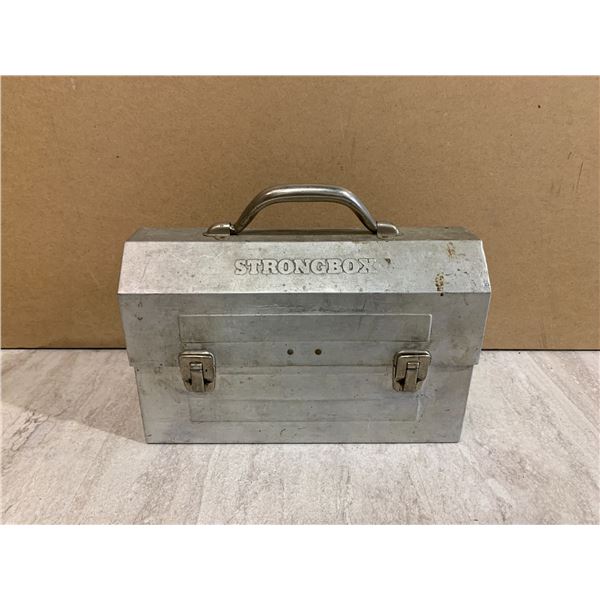 Vintage Aluminum Strongbox Lunch Box