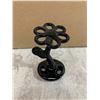Image 1 : Black Ceramic Floral Toothbrush Holder