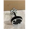 Image 5 : Black Ceramic Floral Toothbrush Holder