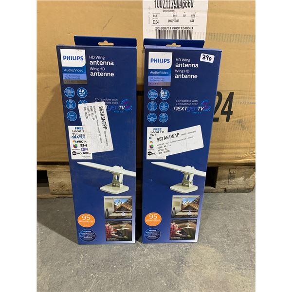 Lot of 2 Philips HD Antenna Wing 4k Ready