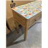 Image 2 : Wooden Console Table w/ Mosaic Top and Three Drawers