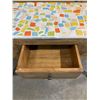 Image 9 : Wooden Console Table w/ Mosaic Top and Three Drawers