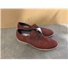 Image 1 : H&M Burgundy Suede Lace-Up Shoes