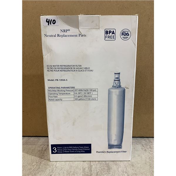 3 Pack - NRP JTB-1393A-S Refrigerator Water Filters