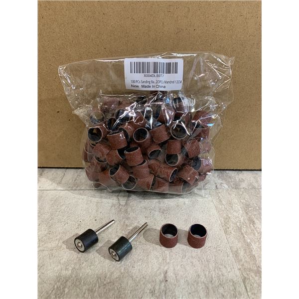 100 Pcs Sanding Bands - 120 Grit Drum Sleeves for DREMEL