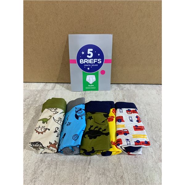 5 Pack of Kids Briefs - Age 8-9