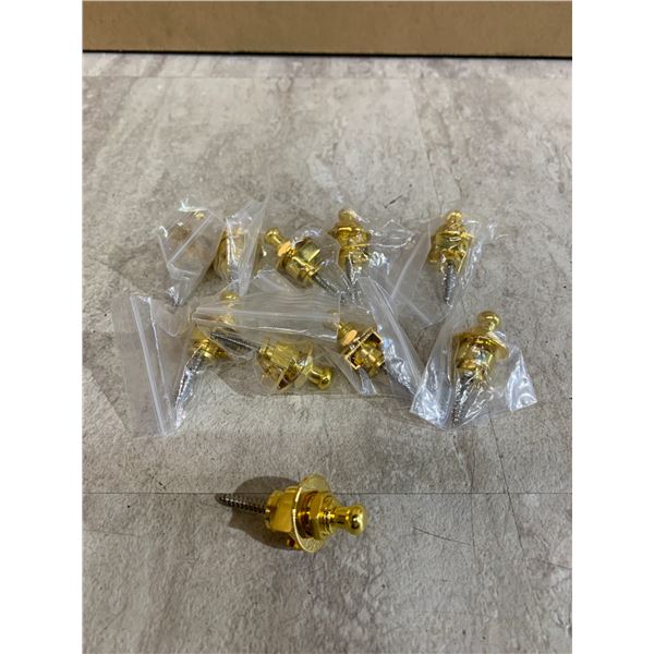 10 Pcs Gold Colored Schaller Style Strap Locks for Guitar