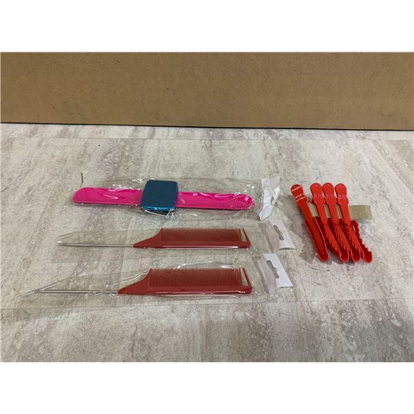 7 pc Hair Braiding Tool Set w/ Magnetic Pin Bracelet