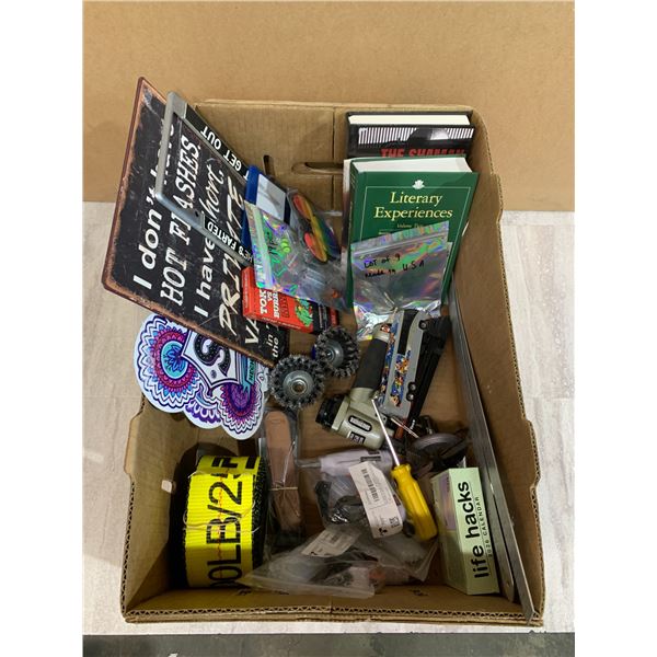 Open Top Box of Assorted Items