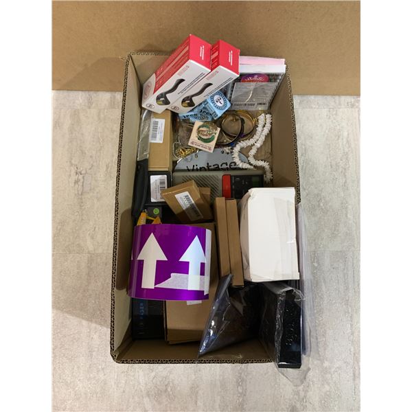 Open Top Box of Assorted Items