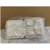 Image 4 : StackMan 50 Pack of Brown Sectional Clamshell Boxes - 8in x 8in