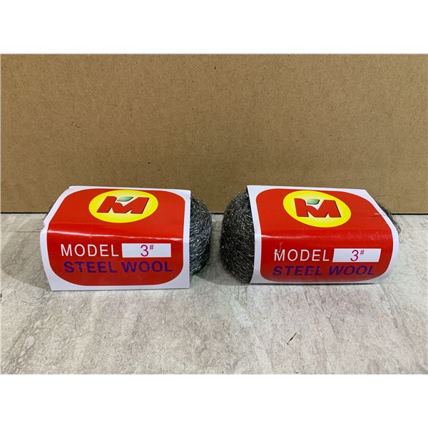 2 Packs of Model 3# Steel Wool
