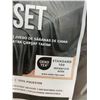 Image 2 : Gray Standard 100 Queensize Bed Sheet Set - 100% Polyester