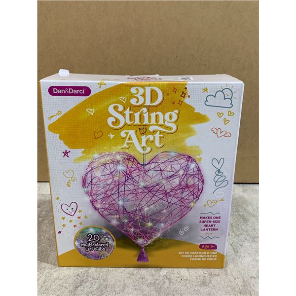 Dan & Darci 3D String Art - 20 Multicolored LED Bulbs