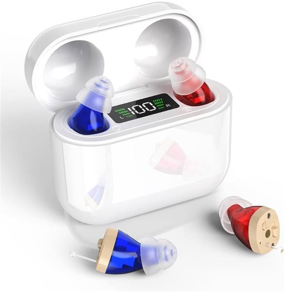 BIBIED Nearly Invisible OTC Hearing Aids - Complete In-Ear Aids