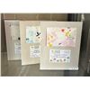 Image 2 : New Group of 3 Organic Cotton Crib Bedding Set  - approx. TOTAL R.V. $239.99