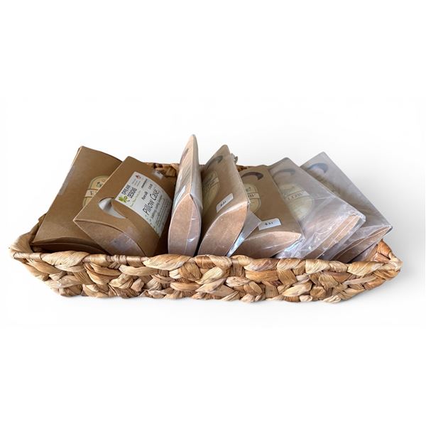 New Group of Pillow Cases & Naturals Flax Seed Eye Pillows - approx. 7 pcs, Total R.V. $147