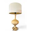 Image 1 : New Modern Light Wooden Table Top Lamp w/ Shade - Tested, Working Condition