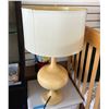 Image 2 : New Modern Light Wooden Table Top Lamp w/ Shade - Tested, Working Condition
