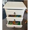 Image 4 : Provincial French White 3-Drawer Nightstand - includes content