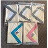 Image 1 : 5-Pcs New Organic Cotton Receiving Blanket - R.V. $100 - 28" x 35" (Colour and Size May Vary)