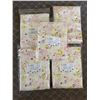 Image 1 : New Group of 5 Organic Cotton Baby Crib Bedding & Blanket - includes Receiving Blanket, Duvet Cover
