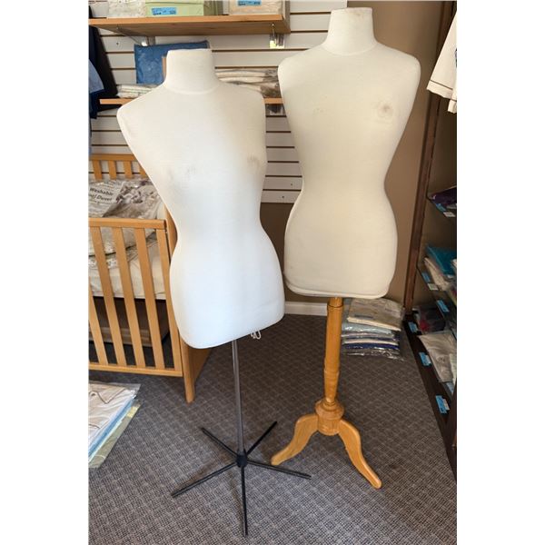 Set of 2 Female Dress Form Torso Mannequins - Approx. R.V. $299