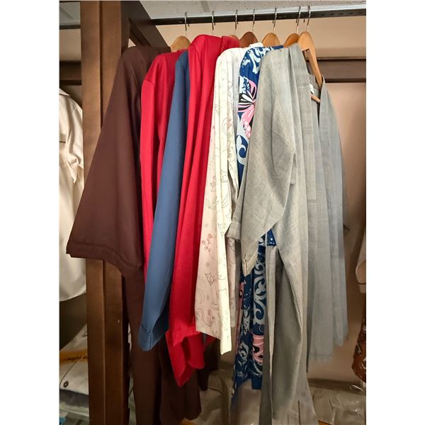 New Group of Assorted Organic Cotton Nightshirt & Robes - approx. 6 pcs, Various Sizes & Designs.