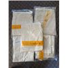 Image 1 : New Group of Assorted Organic White Cotton PAJamas Pants - approx. 6 pcs, Various Sizes & Colors