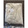 Image 1 : New Organic 100% Silk Flannel White Robe - R.V. $199