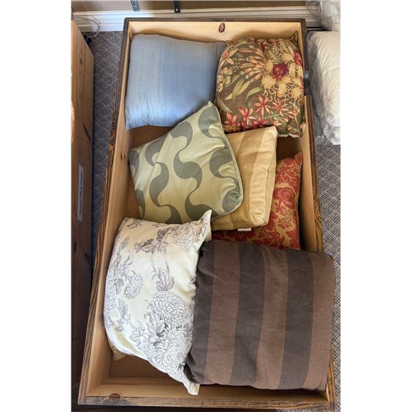 New Organic Cotton Cushions - includes Insert & Covers, Various Sizes & Designs