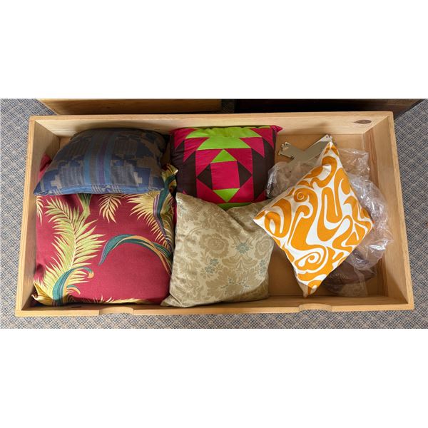 New Organic Cotton Cushions - includes Insert & Covers, Various Sizes & Designs