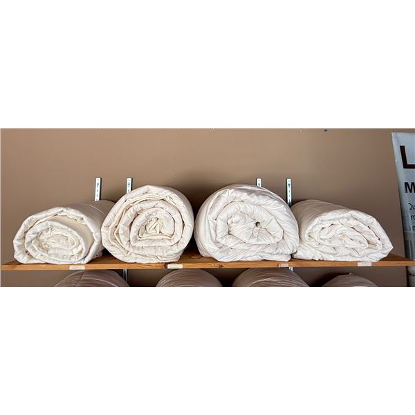 New Group of 4 Assorted Silk Display Duvet - includes assorted Sizes & Types