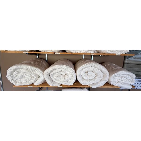 New Group of 4 Assorted Silk Display Duvet - includes assorted Sizes & Types