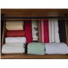 Image 5 : Group lot of Beddings (used for Display) & Sample - includes cotton, Vases & Decor (Dresser is NOT i