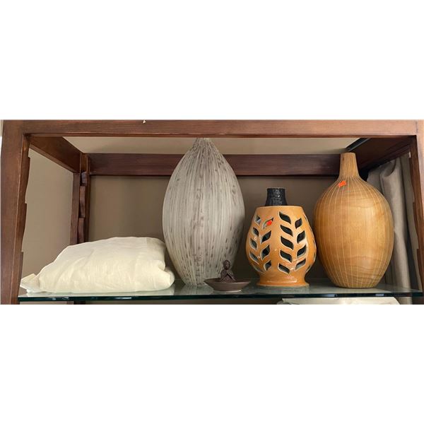 Group Décor - includes Vases, Hemp Shower Curtain & More