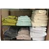 Image 1 : New Group of Organic Cotton Towels - Used for Display, Various Sizes & Colors. Mostly Set of 5 pcs e