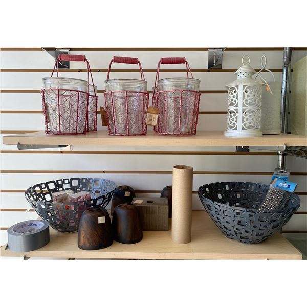 New Group of Assorted Décor - includes Lantern/Fruit Bowls & Various Vases