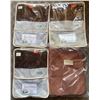 Image 1 : New Group of 4 Organic Cotton Spa Linens Queen Flat Sheets - approx. R.V $258