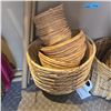 Image 3 : New Group of Assorted Rattan Baskets - Various Styles & Sizes