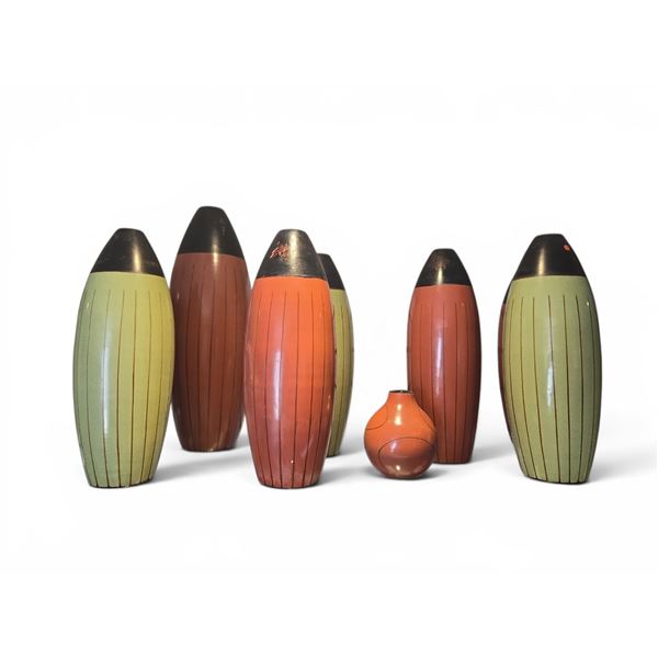 New Group of Assorted Handmade Chulucan Peruvian Vases - approx. 7 pcs, R.V. $69.99 each. Various  C