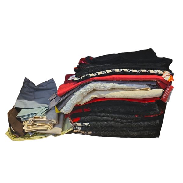 New Group of Assorted Organic Cotton Pillow Cases - includes Sylvie Guieysse Black & Red Pillow Case