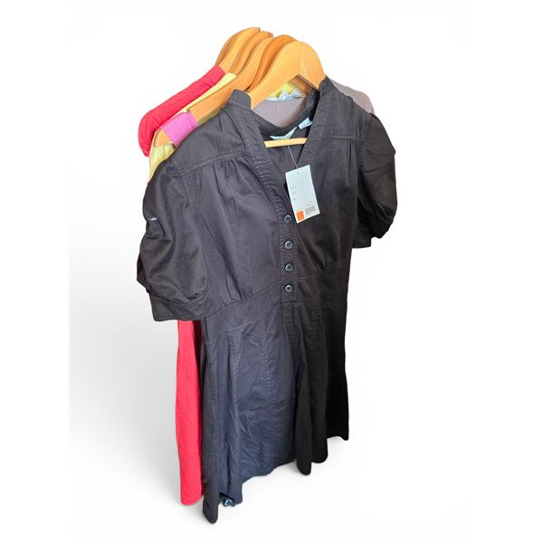 New Group of Assorted 100% Cotton Women Clothes - includes Pants/Skirts. Various Colors & Sizes