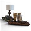 Image 1 : New Group of Assorted Natural Décor & Lamp - includes Yoga straps/Candle holder, Vases & More