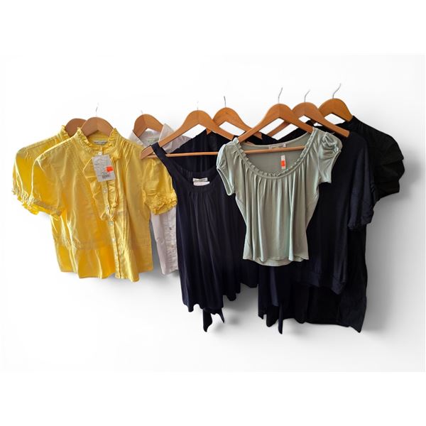 New Group of Assorted 100% Cotton Women Clothes - includes Pants/Dresses/Shirts. Various Colors & Si
